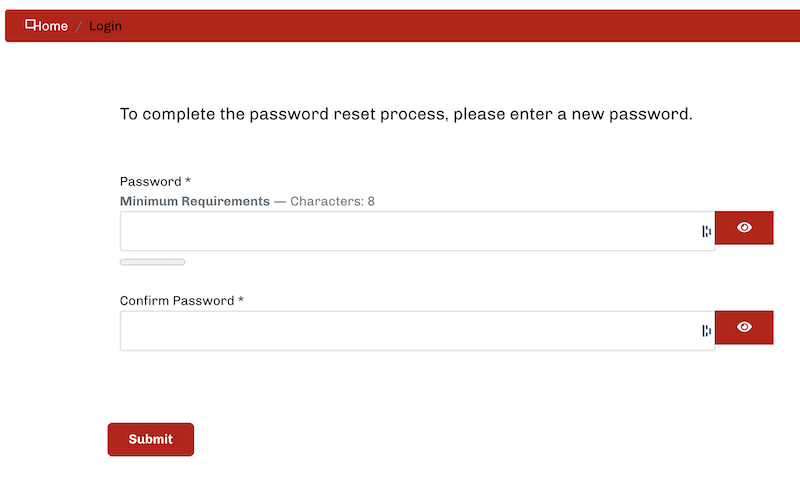 enter new password